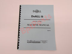 P82971 DoAll 13 Machine Manual