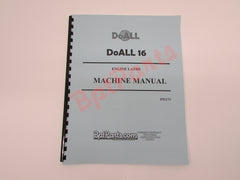 P92173 DoAll 16 Machine Manual