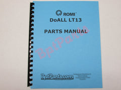 R36508 DoALL LT13 Parts Manual