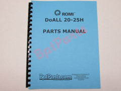 R37697 DoALL 20-25H Parts Manual