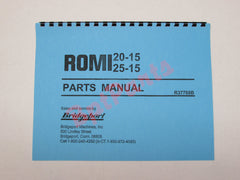 R37789B ROMI 20-15 25-15 Parts Manual