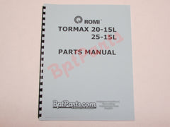 R37790B Tormax 20-15L 25-15L Parts Manual