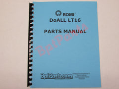 R38562 DoALL LT16 Parts Manual